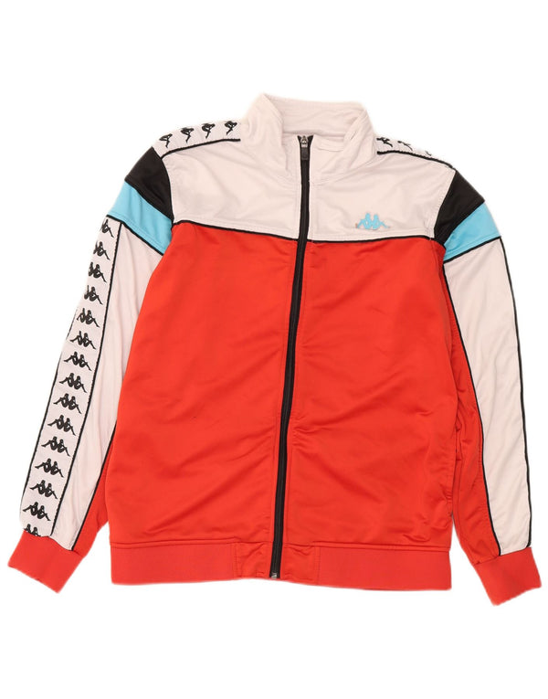 Γυναικεία φόρμα γραφικών Kappa Top Jacket UK 16 Large Red Colourblock