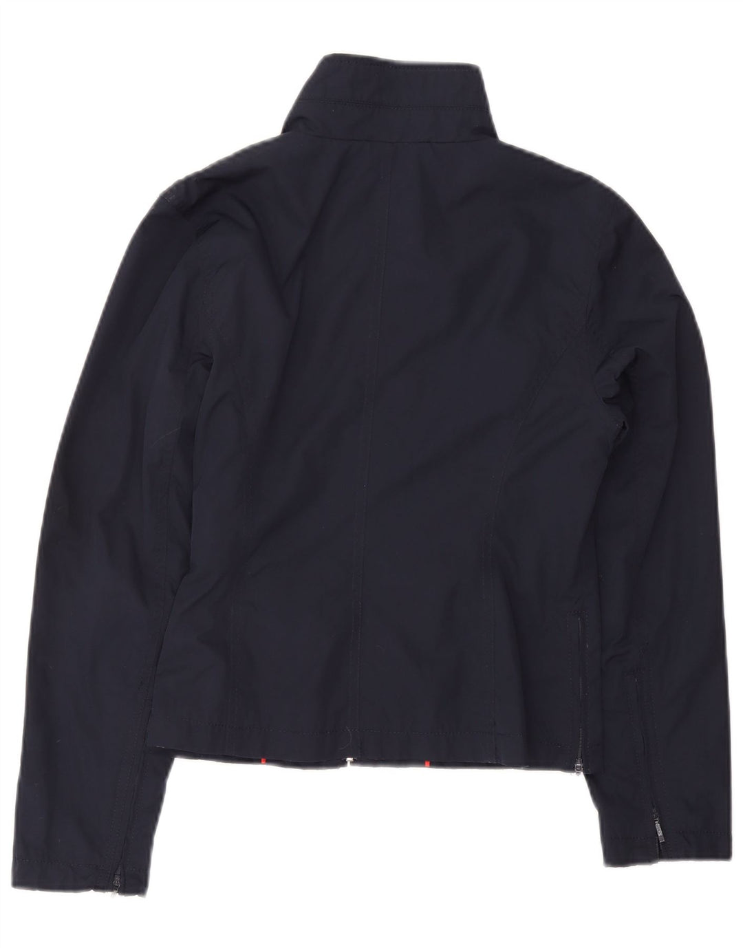 Tommy Hilfiger Γυναικείο Crop Bomber Jacket UK 12 Medium Navy Blue Polyester