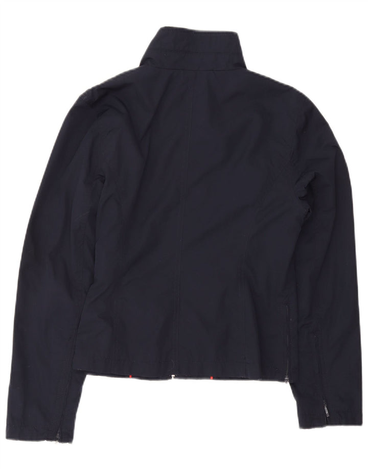 Tommy Hilfiger Γυναικείο Crop Bomber Jacket UK 12 Medium Navy Blue Polyester
