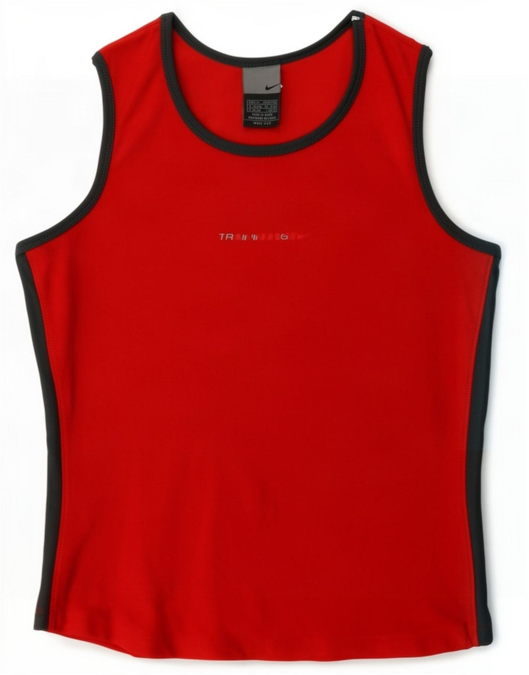 Γυναικείο γραφικό γιλέκο Nike Crop τοπ UK 10/12 μεσαίο κόκκινο χρώμα
