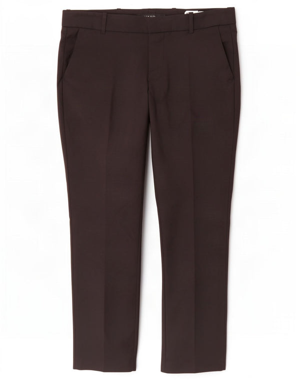 Zara Γυναικείο ίσιο παντελόνι Chino μεγάλο W30 L28 μαύρο βαμβακερό