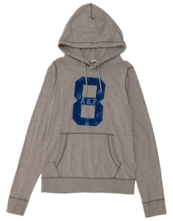 Abercrombie & Fitch γυναικείο άλμα με κουκούλα με κουκούλα UK 16 Large Grey Flecked