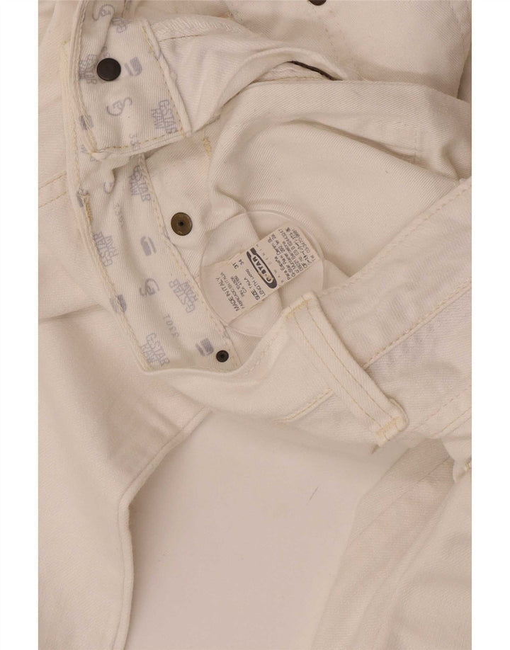G-Star Γυναικείο Slim Jeans W31 L34 Λευκό βαμβακερό