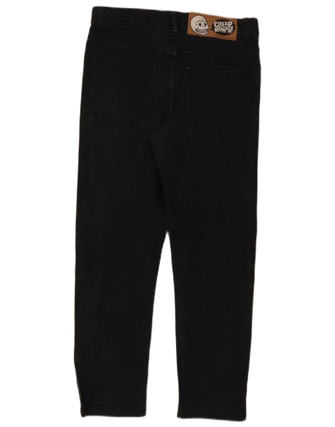 Οικονομικό Ανδρικό Slim Jeans Δευτέρας W33 L28 Μαύρο