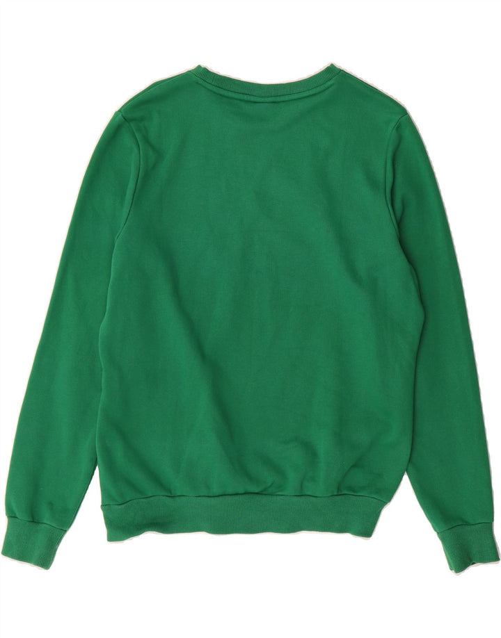 PUMA Womens Sweatshirt Jumper UK 16 Large Green Cotton Vintage Puma and Second-Hand Puma from Messina Hembry 