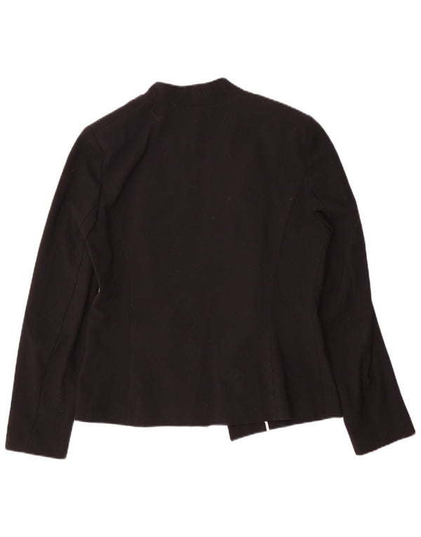 Marks & Spencer Γυναικείο Open Blazer Jacket UK 12 Medium Black Polyester
