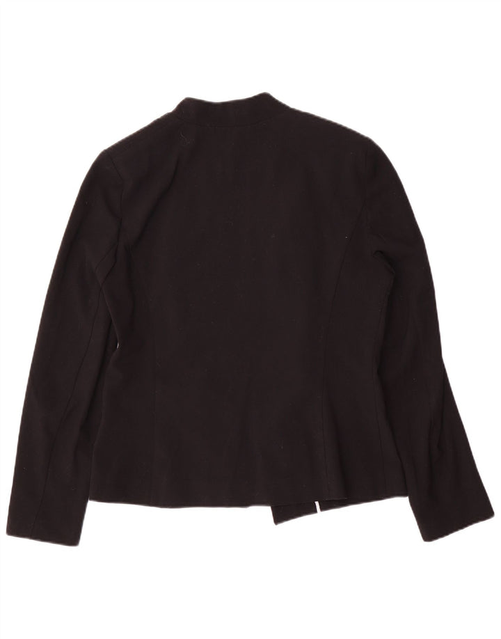 Marks & Spencer Γυναικείο Open Blazer Jacket UK 12 Medium Black Polyester