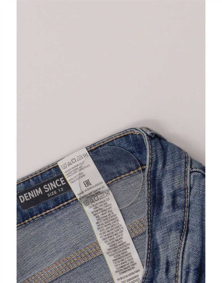 Marks & Spencer Γυναικείο τζιν σορτς UK 12 Medium W30 Μπλε βαμβακερό