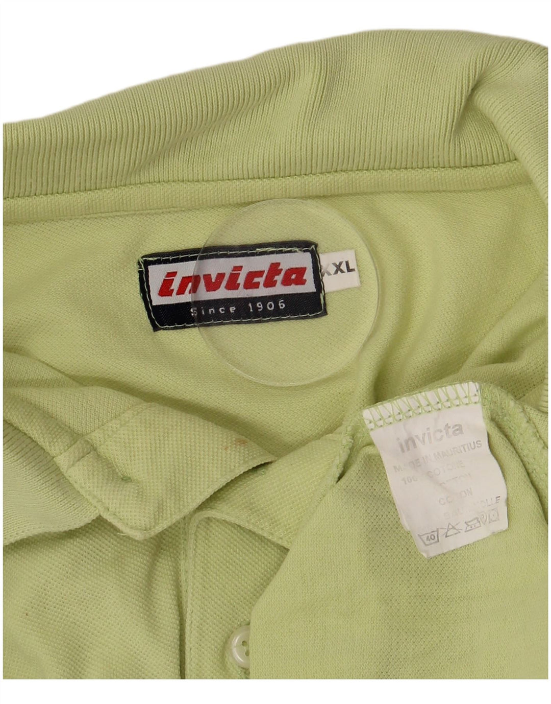 Ανδρικό μπλουζάκι πόλο Invicta 2XL πράσινο βαμβακερό