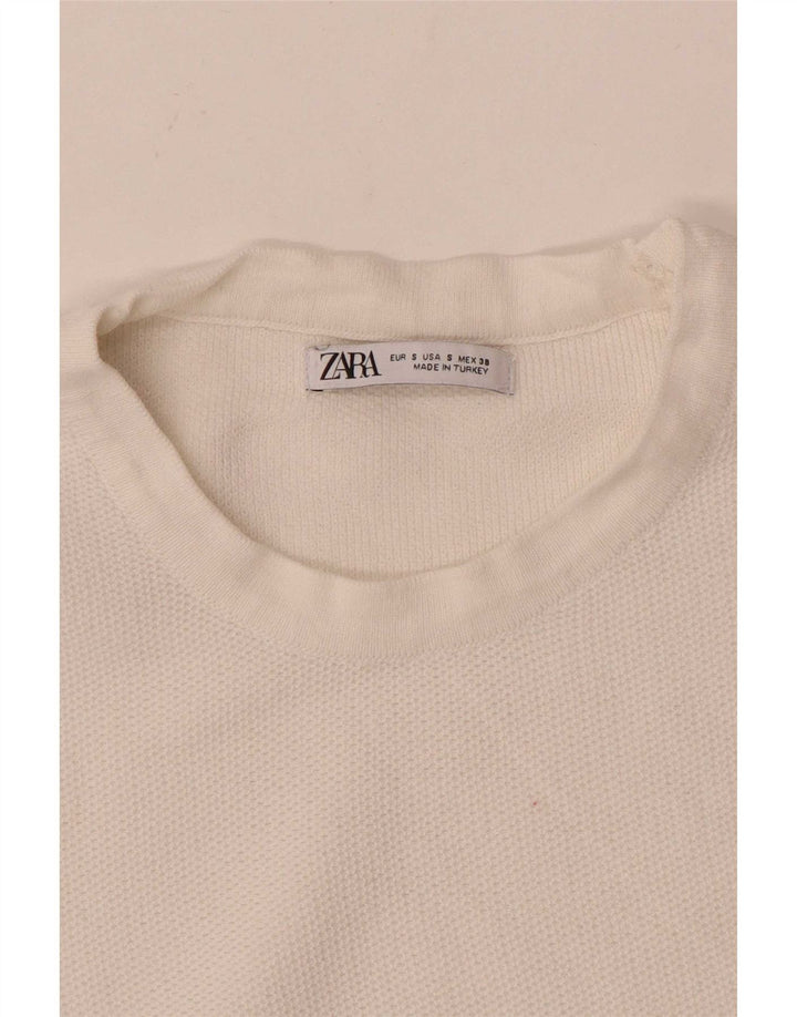 Zara Ανδρικό T-Shirt Top Small White