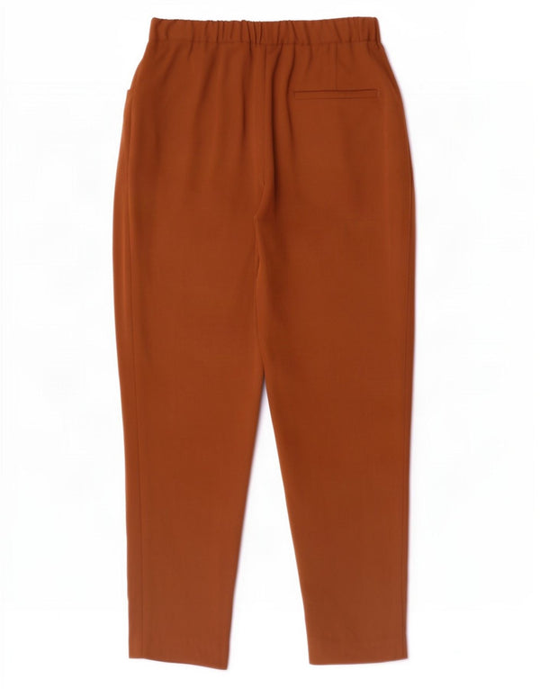 Zara Γυναικείο Tapered Παντελόνι Casual Medium W28 L26 Καφέ