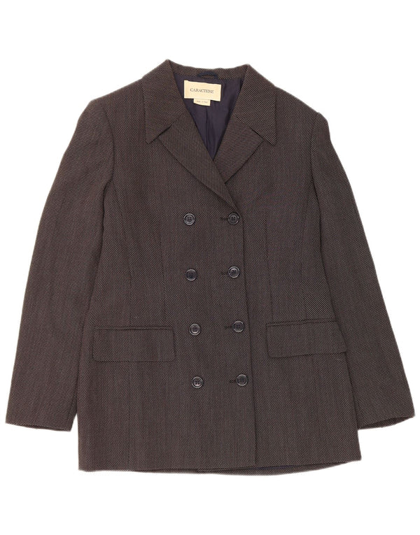 Caractere Γυναικείο σακάκι με διπλό στήθος UK 12 Medium Grey