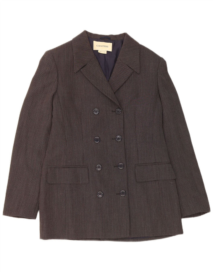 Caractere Γυναικείο σακάκι με διπλό στήθος UK 12 Medium Grey