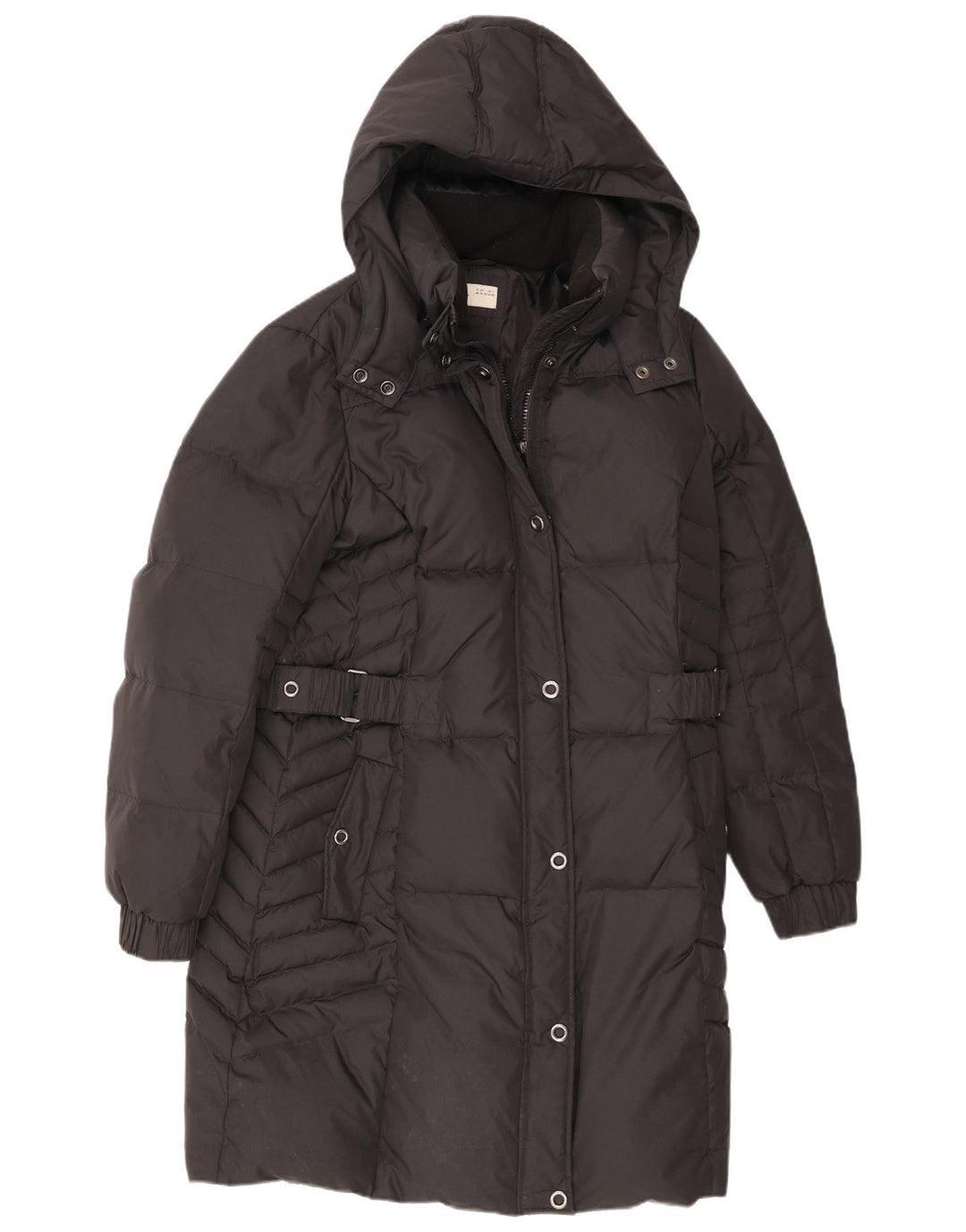 Esprit Γυναικείο παλτό με κουκούλα με επένδυση UK 18 XL Μαύρο Πολυεστέρας