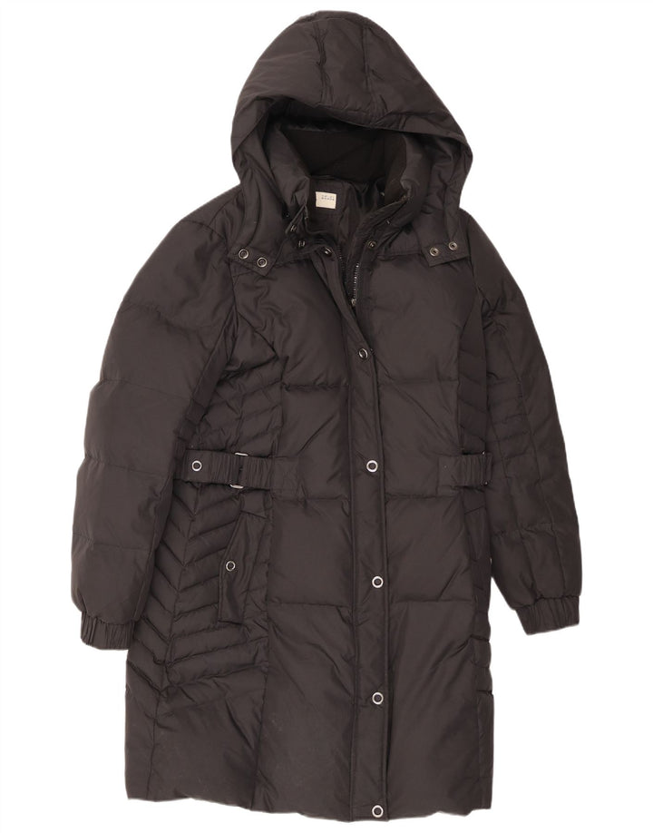Esprit Γυναικείο παλτό με κουκούλα με επένδυση UK 18 XL Μαύρο Πολυεστέρας