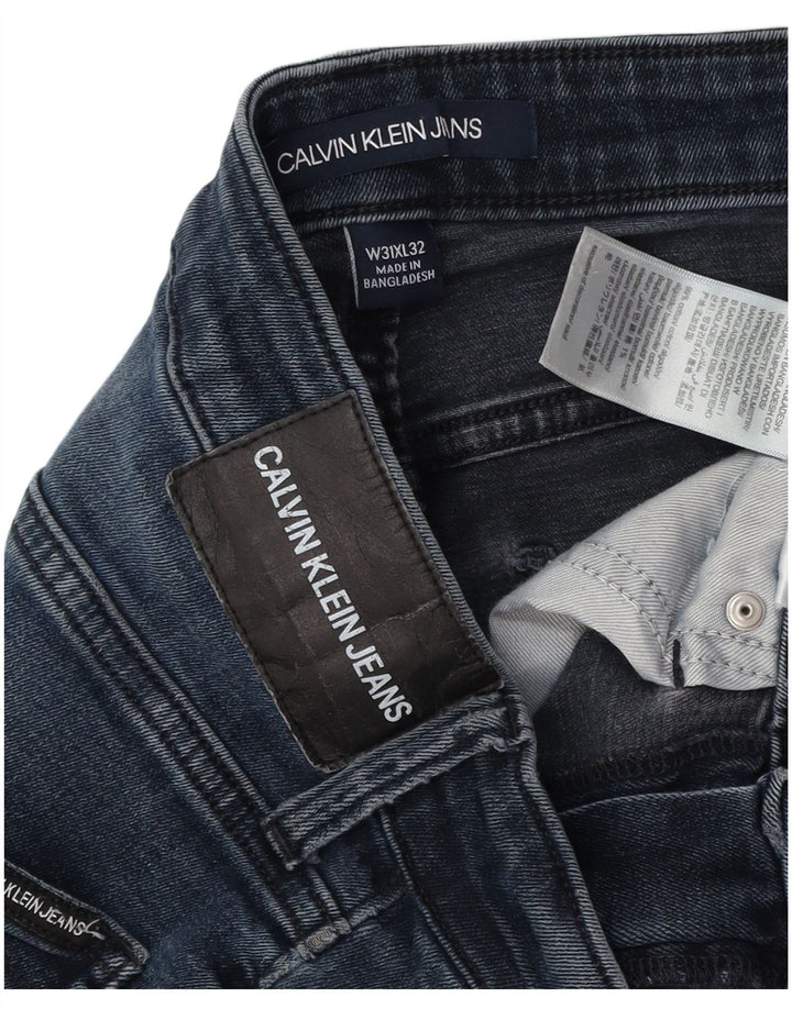 CALVIN KLEIN Ανδρικό τζιν Etroite Slim W31 L32 Μπλε βαμβακερό
