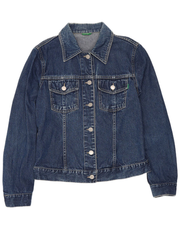 Benetton Γυναικείο Τζιν Μπουφάν UK 10 Small Blue