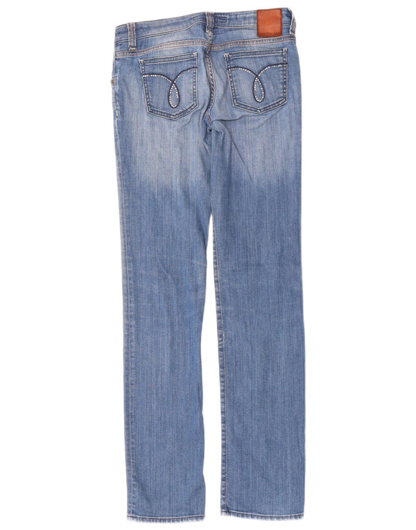 CALVIN KLEIN Γυναικεία κανονική εφαρμογή Slim τζιν W28 L33 Μπλε βαμβακερό