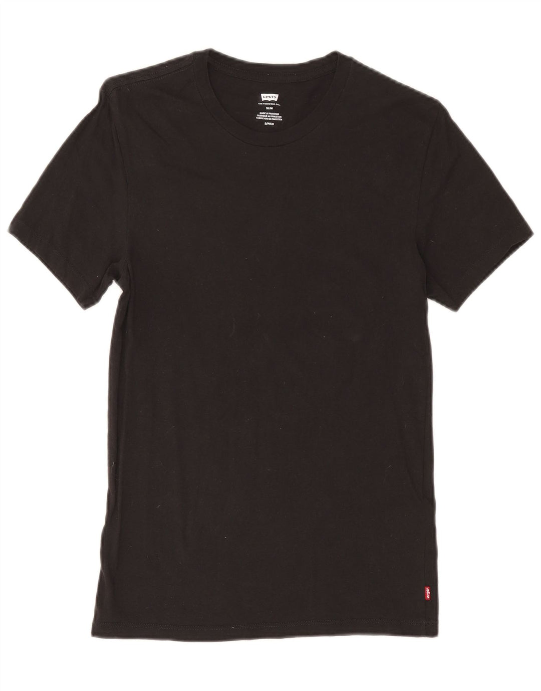Ανδρικό μπλουζάκι Levi's Slim Fit Top Μικρό μαύρο βαμβακερό