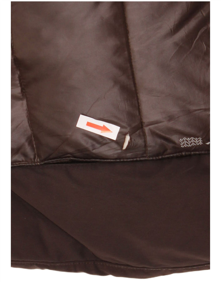 Γυναικείο μπουφάν Geox με κουκούλα με επένδυση UK 8 Small Brown Colourblock Πολυεστέρας