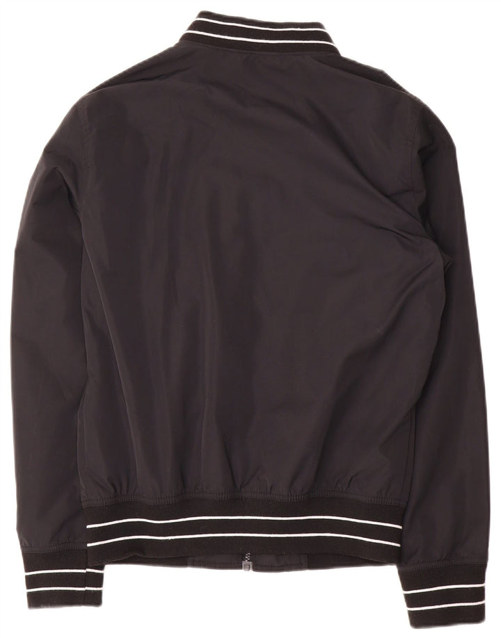 Ανδρικό μπουφάν Hollister Bomber UK 34 XS Μαύρο ριγέ πολυεστέρα