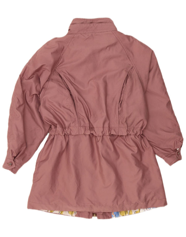 Vintage Γυναικείο Oversized Μπουφάν Parka EU 42 Μεγάλο Ροζ Πολυεστέρας