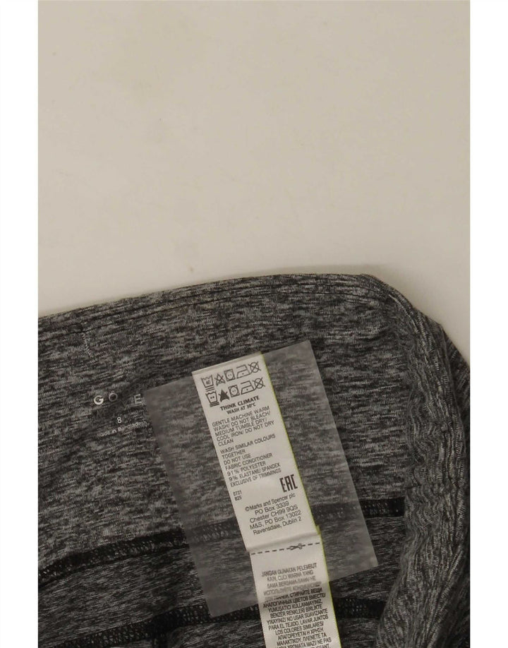 Marks & Spencer Γυναικεία Κολάν UK 8 Small Grey Colourblock Polyester