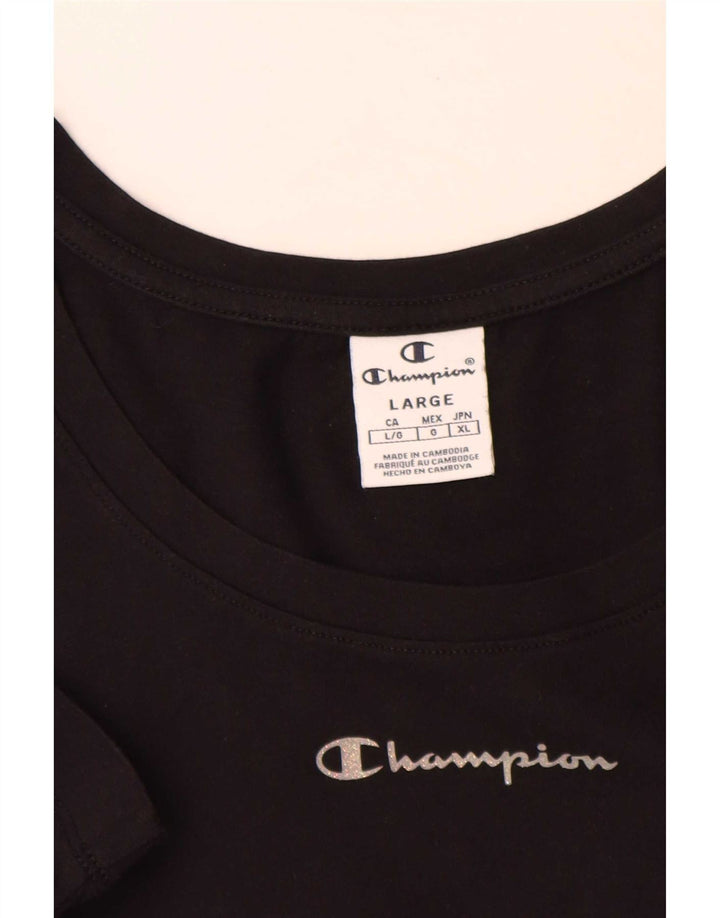 Ανδρικό T-Shirt Champion Top Large Μαύρο