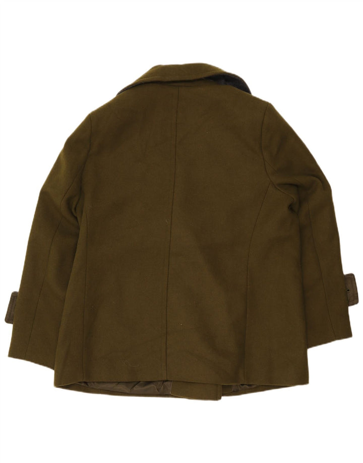 Marks & Spencer Γυναικείο παλτό μπιζελιού UK 18 XL Khaki Polyester