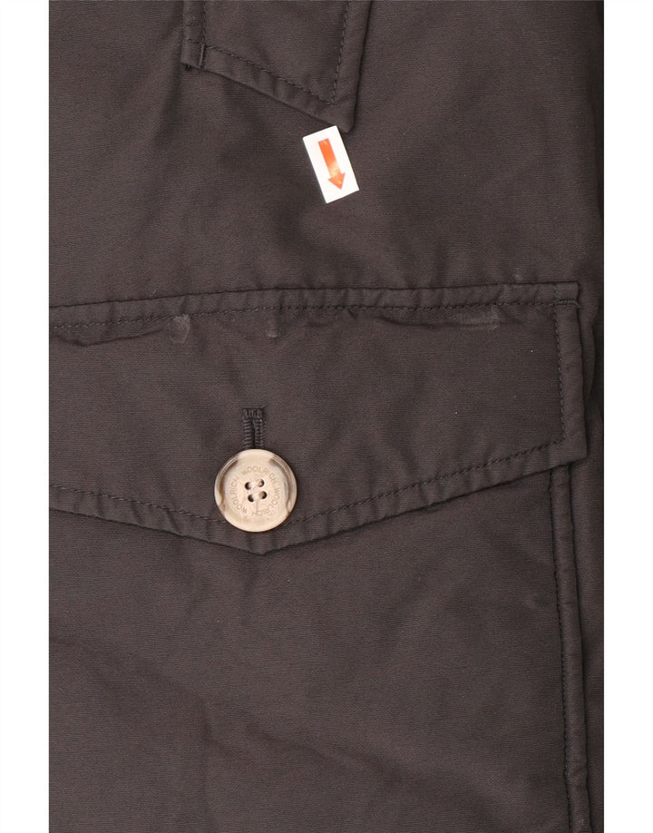 Παλτό WOOLRICH Αγόρι με κουκούλα με επένδυση 9-10 ετών Μαύρο βαμβακερό