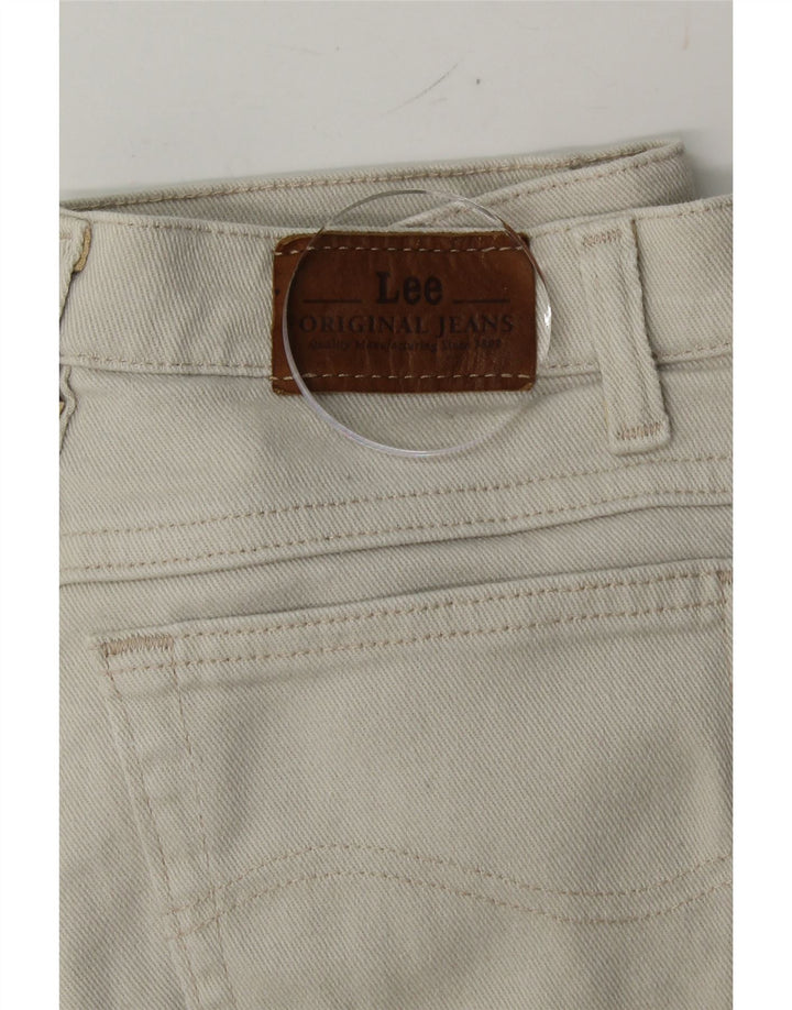 LEE Womens Straight Jeans W26 L27 White Vintage Lee and Second-Hand Lee from Messina Hembry 