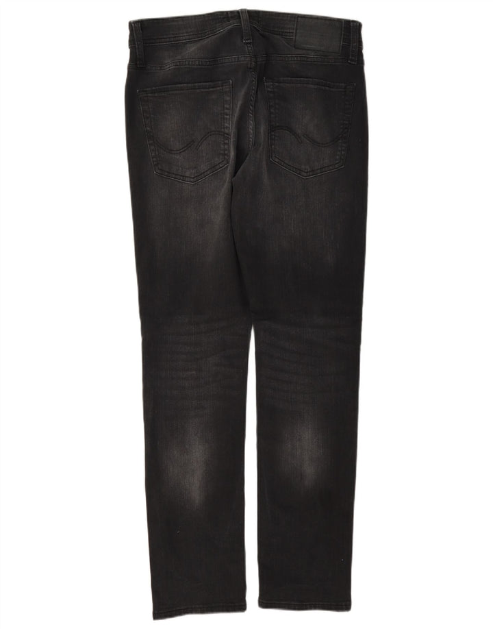 Jack & Jones Ανδρικό GLENN Slim Jeans W30 L32 Μαύρο βαμβακερό