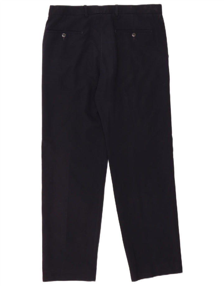 Marks & Spencer Ανδρικό ίσιο κανονικό παντελόνι W34 L31 Navy Blue