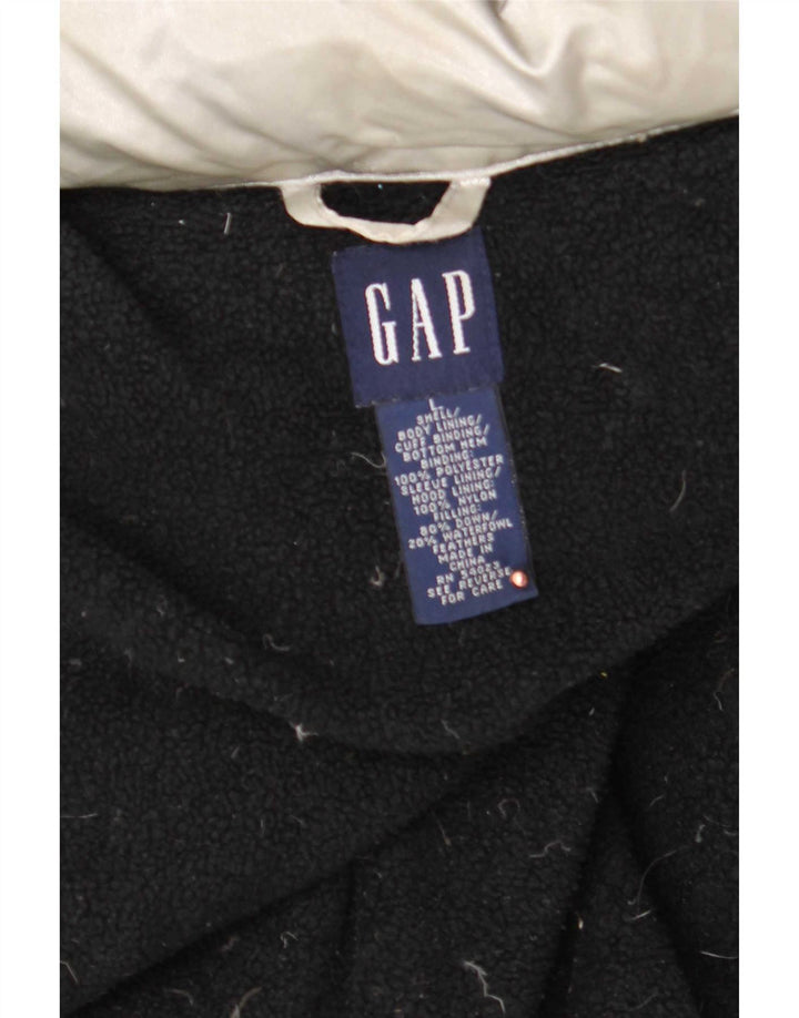 Gap γυναικείο μπουφάν με κουκούλα μεγάλου μεγέθους με επένδυση UK 16 μεγάλο ασημί πολυεστέρας