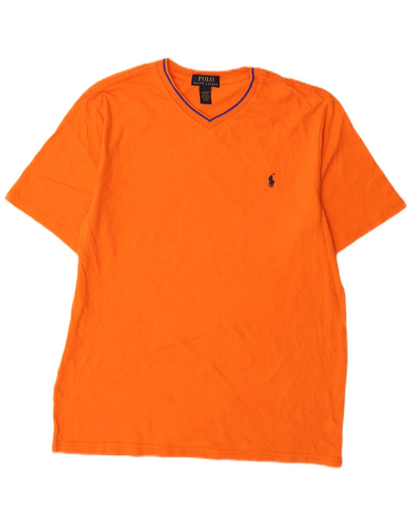 Μπλουζάκι Polo Ralph Lauren Boys Top 15-16 ετών XL Πορτοκαλί βαμβακερό