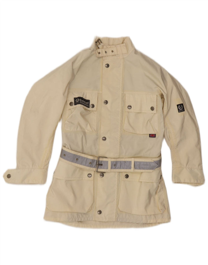 Belstaff Boys Utility Jacket 7-8 Years Off White Nylon