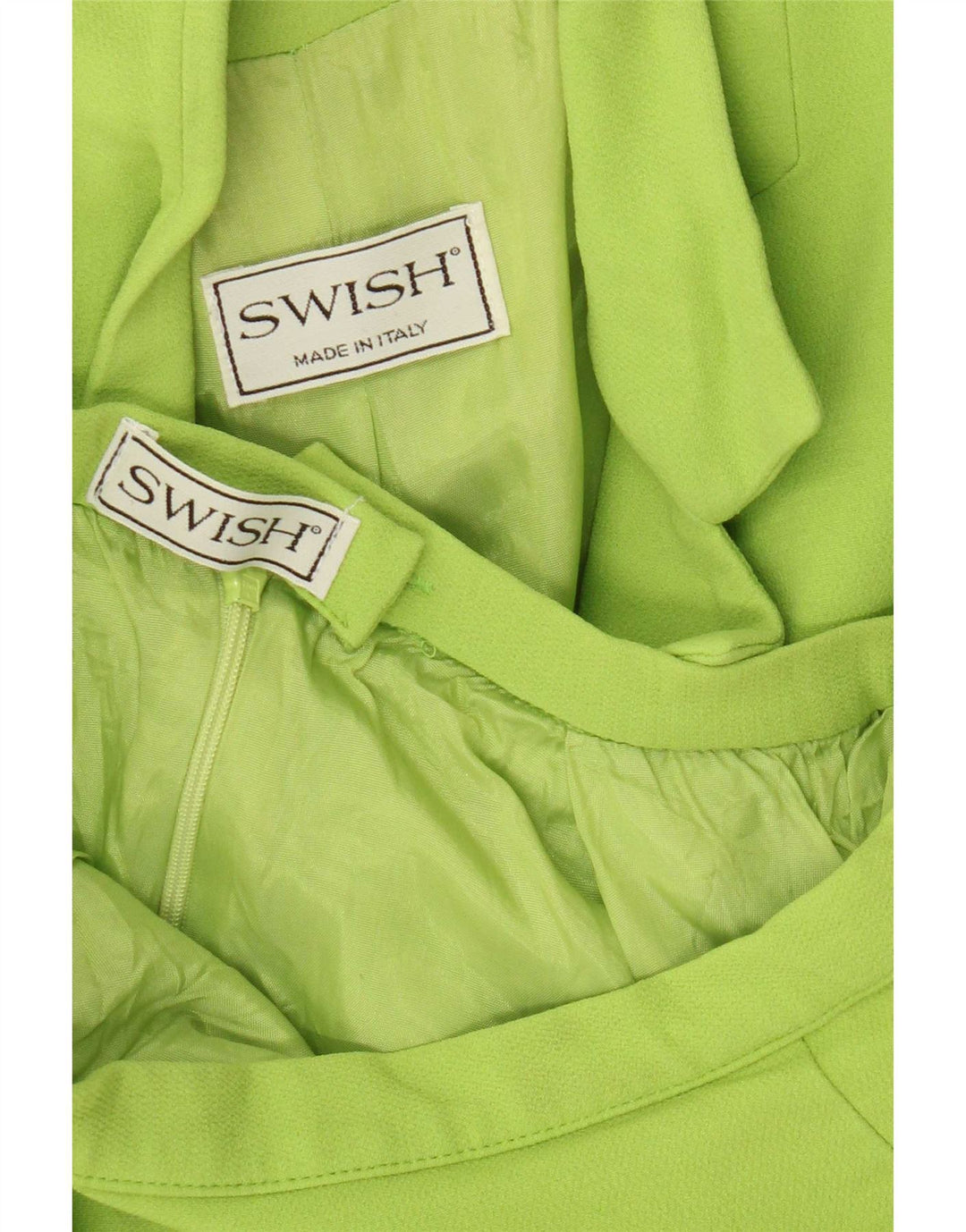 Swish γυναικεία φούστα 2 τεμαχίων με 4 κουμπιά UK 8 Small W24 Green
