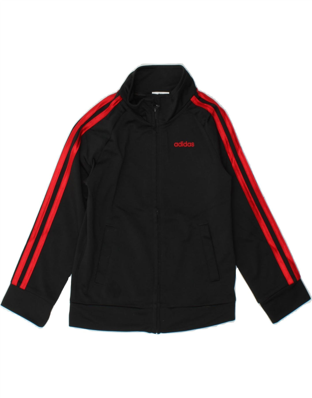 ADIDAS Boys Tracksuit Top Jacket 4-5 Years Black Polyamide Vintage Adidas and Second-Hand Adidas from Messina Hembry 