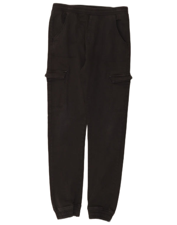 Marks & Spencer Girls Joggers Cargo Παντελόνι 13-14 ετών W28 L29 Μαύρο