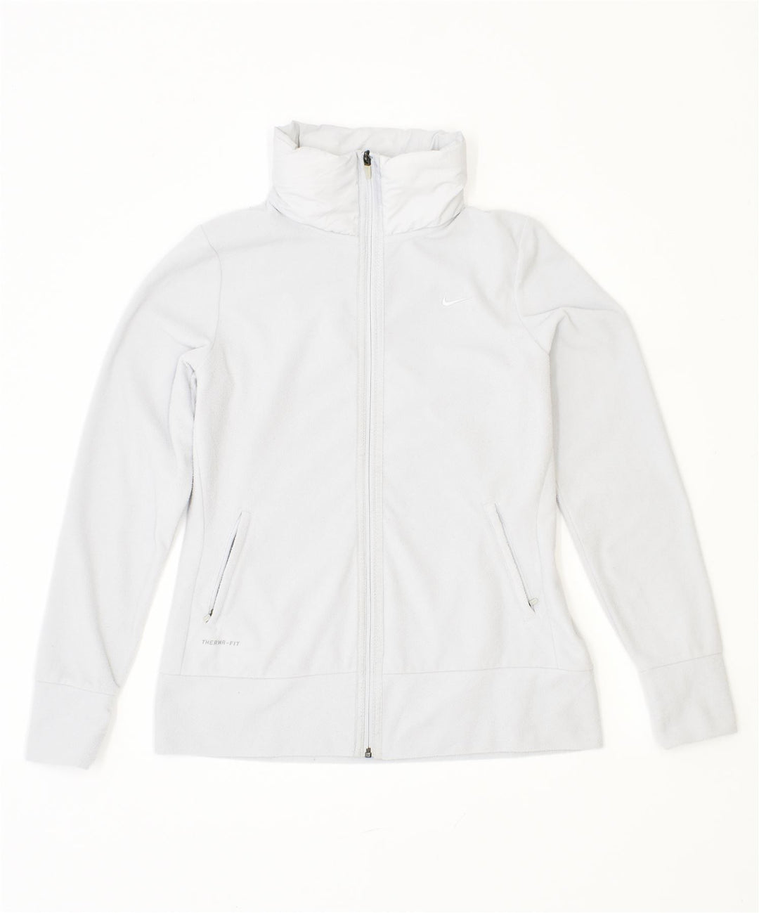 NIKE Γυναικείο Therma Fit Fleece Jacket UK 14 Large Grey Polyester