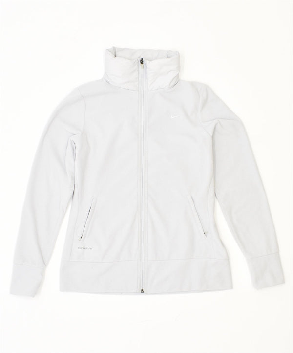NIKE Γυναικείο Therma Fit Fleece Jacket UK 14 Large Grey Polyester