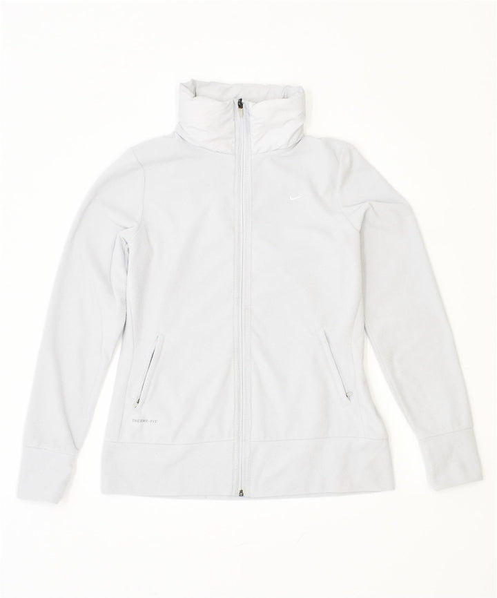 NIKE Γυναικείο Therma Fit Fleece Jacket UK 14 Large Grey Polyester