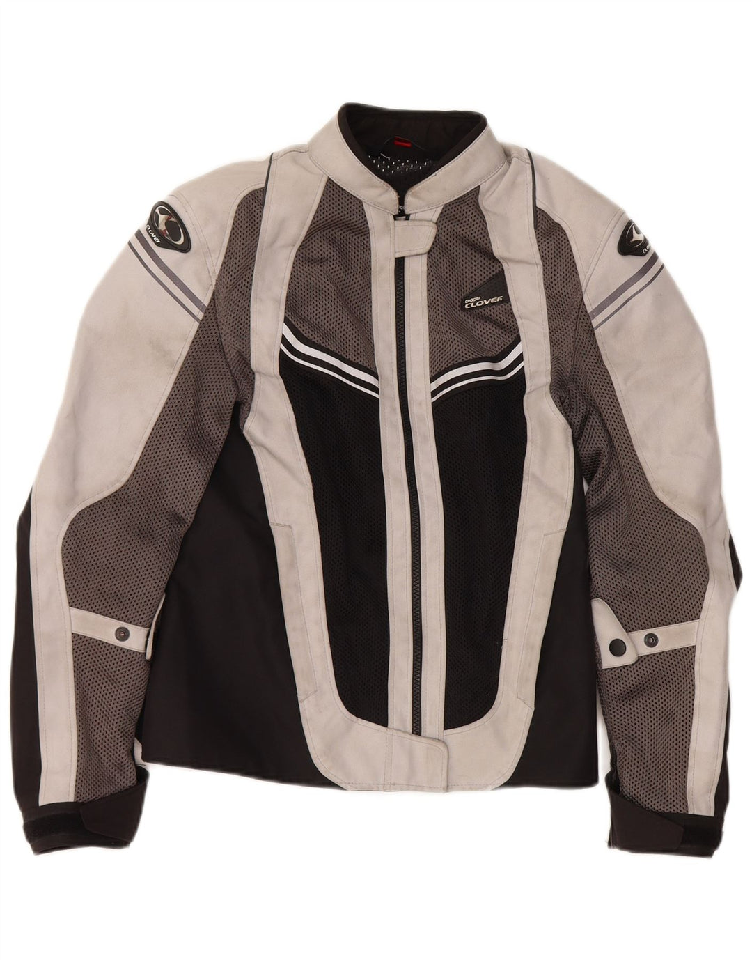 Clover Womens Graphic Racer Jacket UK 6 XS Πολύχρωμο Colourblock