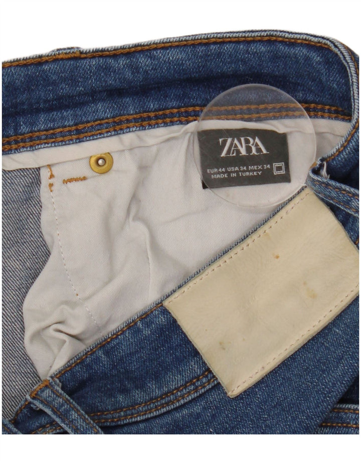Zara Ανδρικό Slim Jeans EU 44 Large W34 L30 Blue
