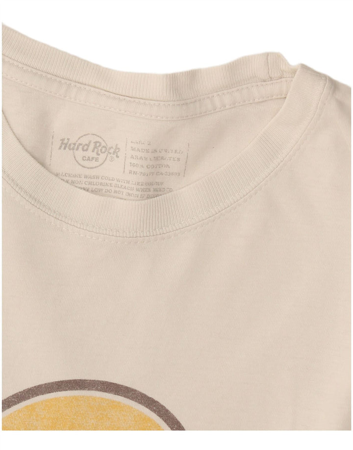 Γραφικό T-Shirt Hard Rock Cafe Ανδρικό Μόναχο Μπλουζάκι μεσαίο λευκό βαμβακερό