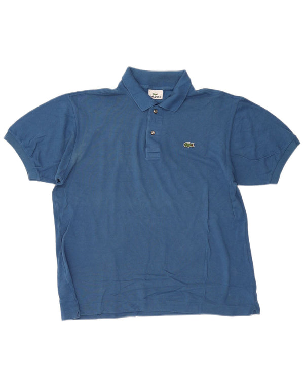 Ανδρικό μπλουζάκι πόλο Lacoste, μέγεθος 5, μεγάλο μπλε βαμβακερό