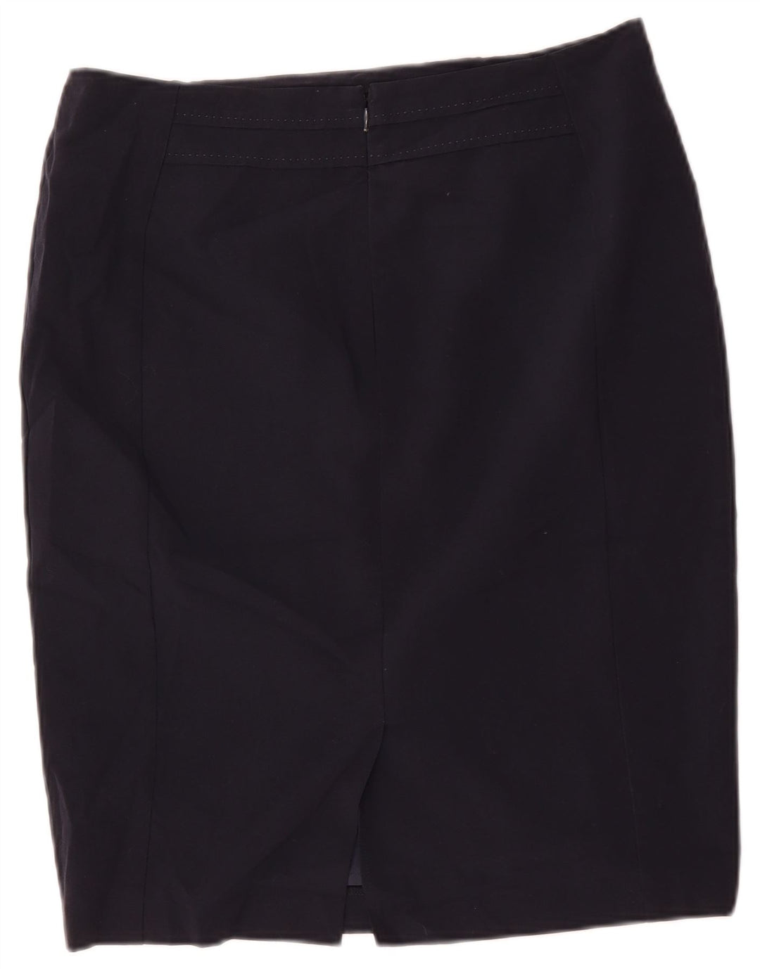 Marks & Spencer Γυναικεία Pencil Φούστα UK 14 Large W34 Navy Blue Polyester