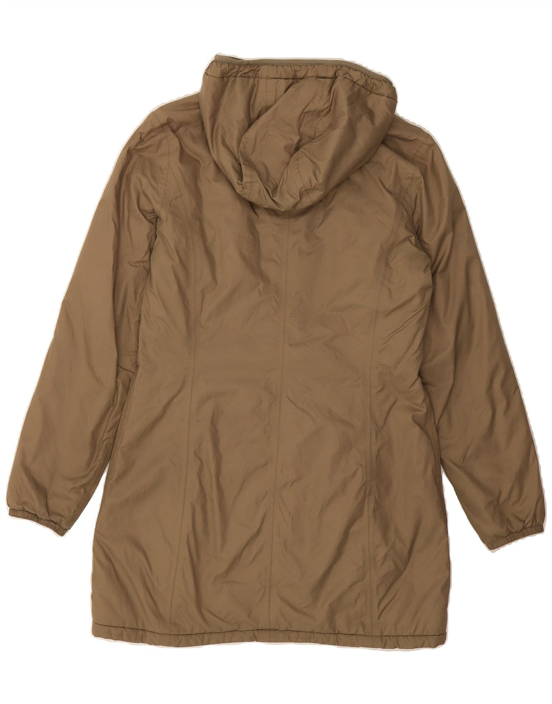 K-WAY Boys Hooded Padded Coat 6-7 Years Brown Polyamide Vintage K-Way and Second-Hand K-Way from Messina Hembry 