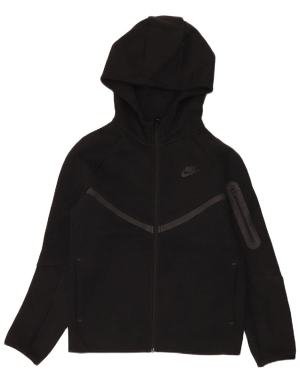 Πουλόβερ Nike Boys Zip Hoodie 12-13 ετών, μεγάλο μαύρο βαμβακερό