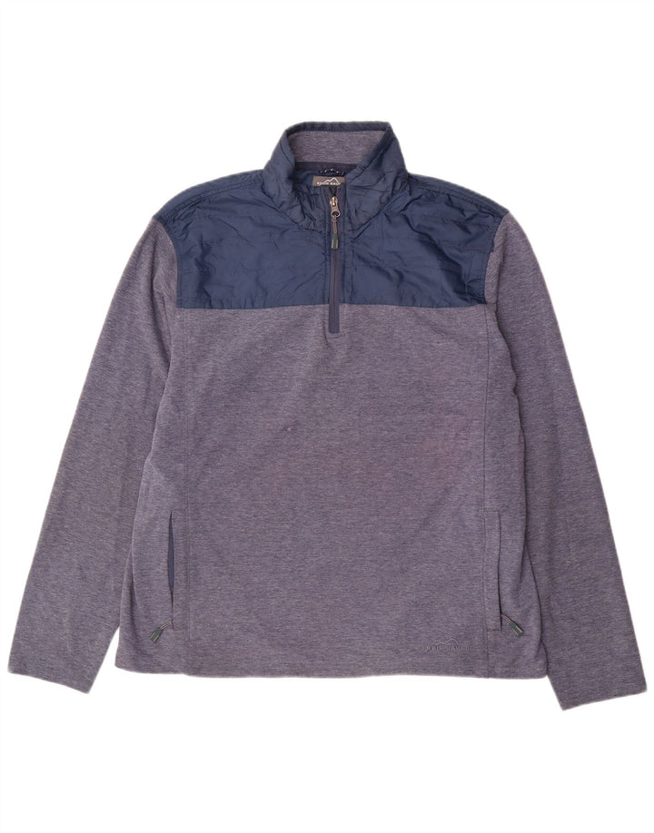 Ανδρικό φούτερ με φερμουάρ Eddie Bauer Jumper με μεγάλο μπλε χρώμα